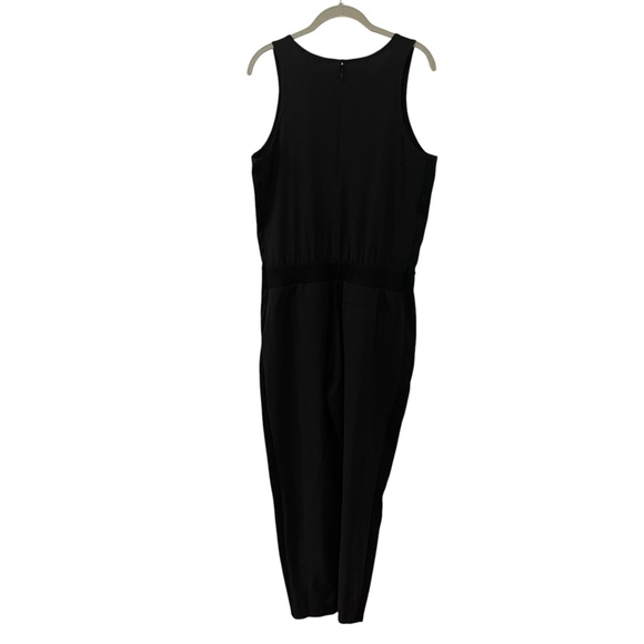 Athleta Brooklyn Jumpsuit in Black V-Neck Women's 10 - Picture 5 of 10